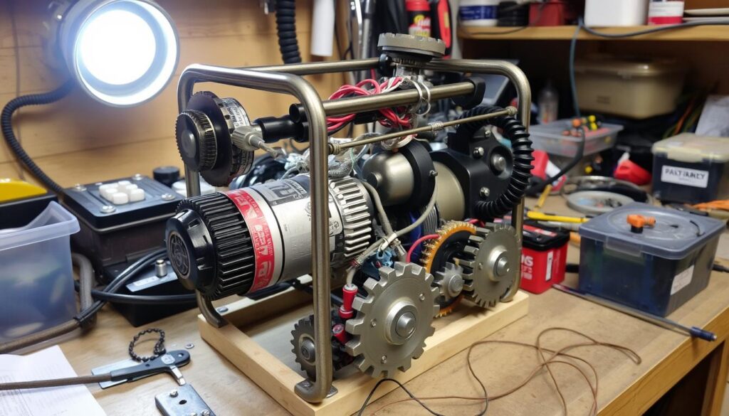 DIY electric generator motor setup DIY electric generator motor setup