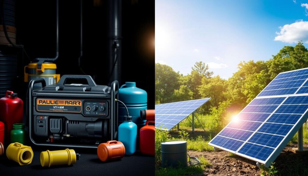 Portable Generator vs Solar Power Comparison Portable Generator vs Solar Power Comparison